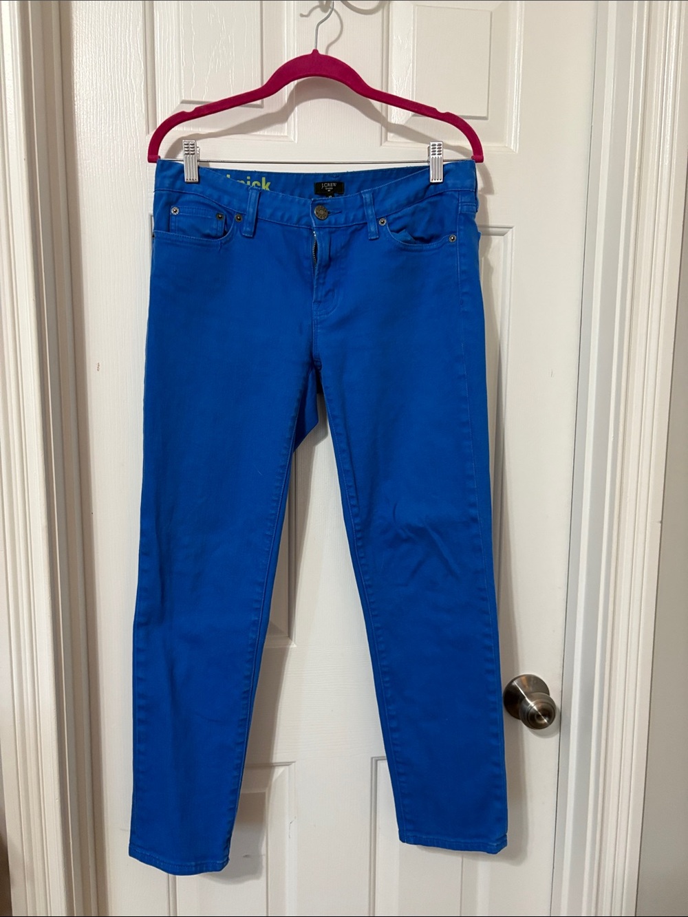 J. Crew Factory Vibrant Blue Skinny Jeans